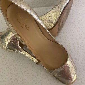 Kate Spade Gold Heels
